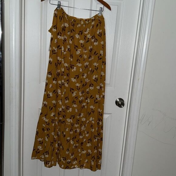 Sonoma womens Wrap Ruffle Maxi/Midi Hi-Low floral Skirt 4X NWT - Picture 10 of 10